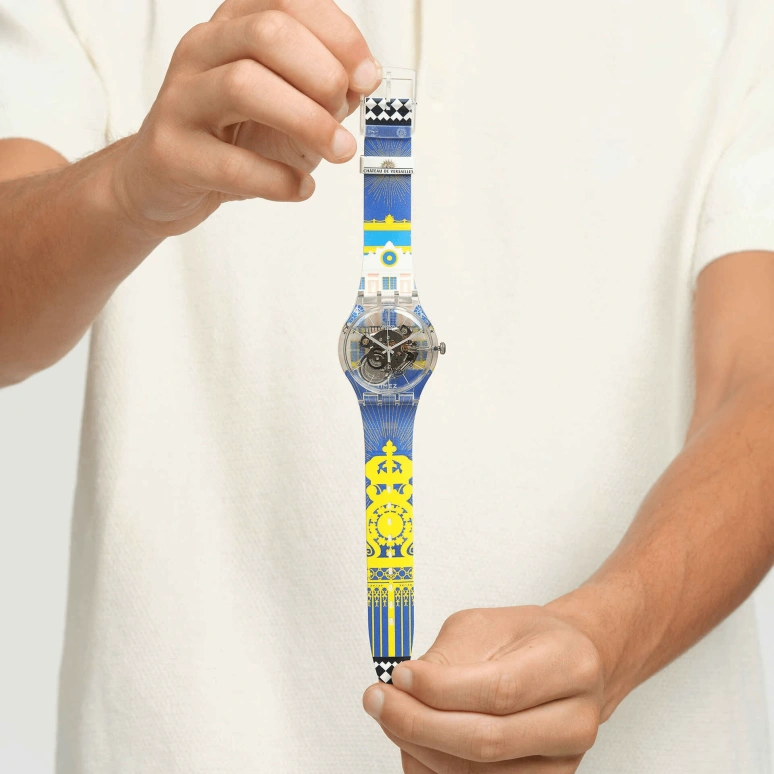 Swatch,Originals 41mm,41mm,Plastic,Transparent,Quartz,Round,SUOK145,SUOK145-055