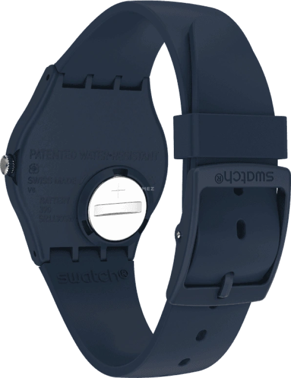 Swatch,Originals 34mm,34mm,Bioceramic,White,Quartz,Round,Blue,SO28N101