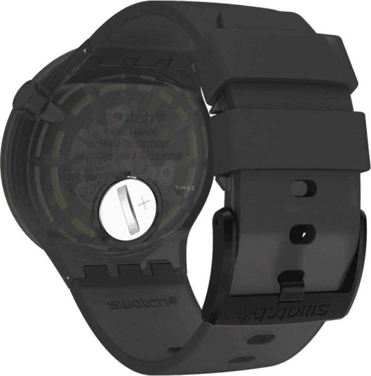 Swatch,THE BOLD 47mm,47mm,Plastic,Purple,SO27B113