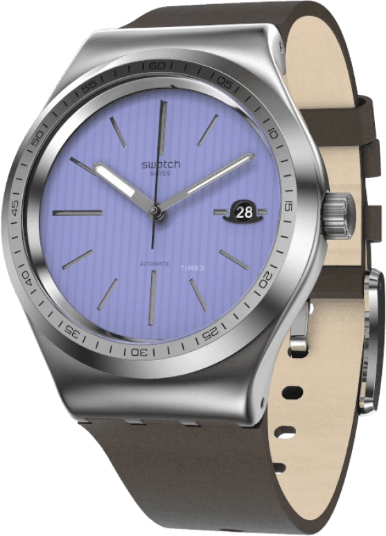Swatch,IRONY 42mm,42mm,Blue,Open,YIZ405