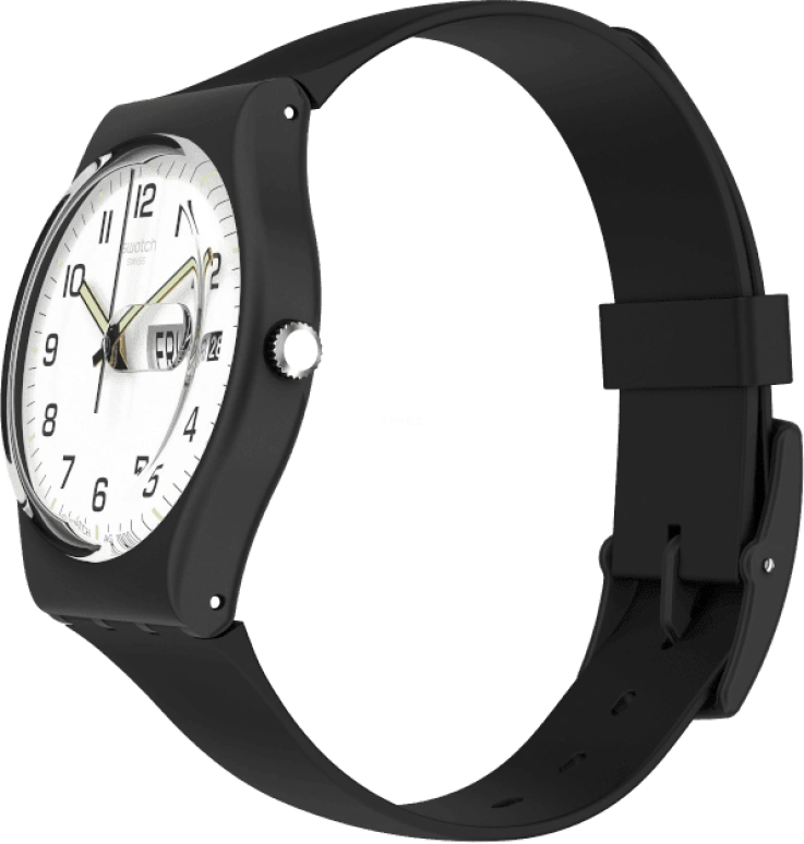 Swatch,Originals 34mm,34mm,Plastic,White,Quartz,Date,Day,GB743