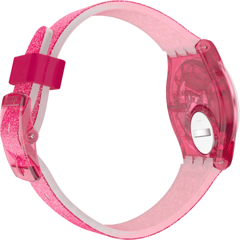 Swatch,Originals 34mm,34mm,Plastic,Pink,Sapphire,Crystal Glass,GP169
