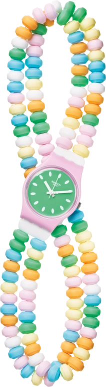 Swatch,Originals 25mm,25mm,Plastic,Green,Quartz,Glass,Round,LP135B