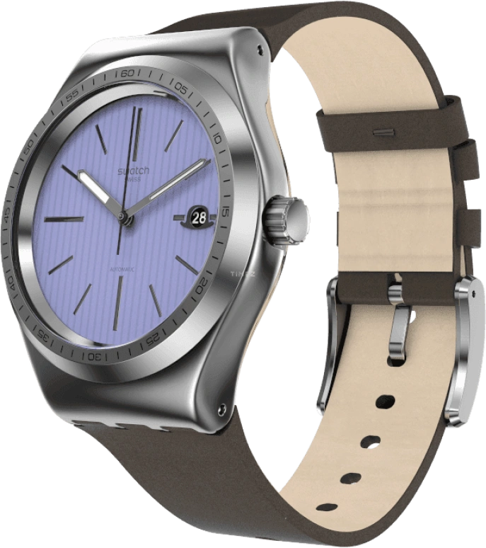 Swatch,IRONY 42mm,42mm,Blue,Open,YIZ405