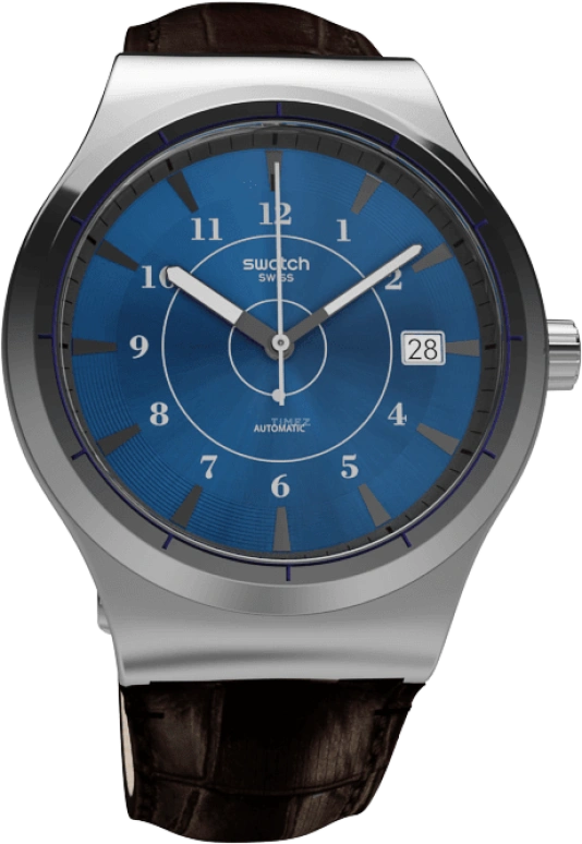 Swatch,Sistem 51 42mm,42mm,Stainless Steel,Blue,Automatic,Day,90hours,YIS404