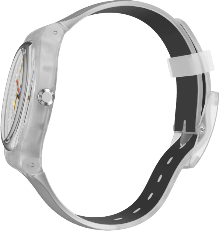 Swatch,Originals 41mm,41mm,Plastic,Skeleton,Quartz,Round,Transparent,SUOK157