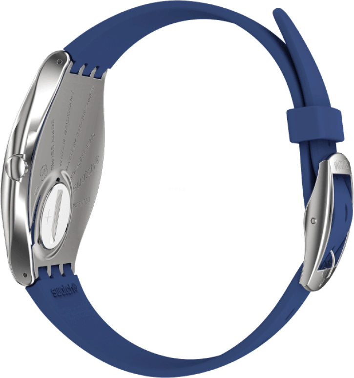 Swatch,SKIN 38mm,38mm,Blue,Sapphire,Crystal Glass,SYXS132