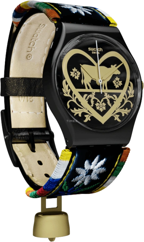 Swatch,Originals 34mm,34mm,Plastic,Black,GB285