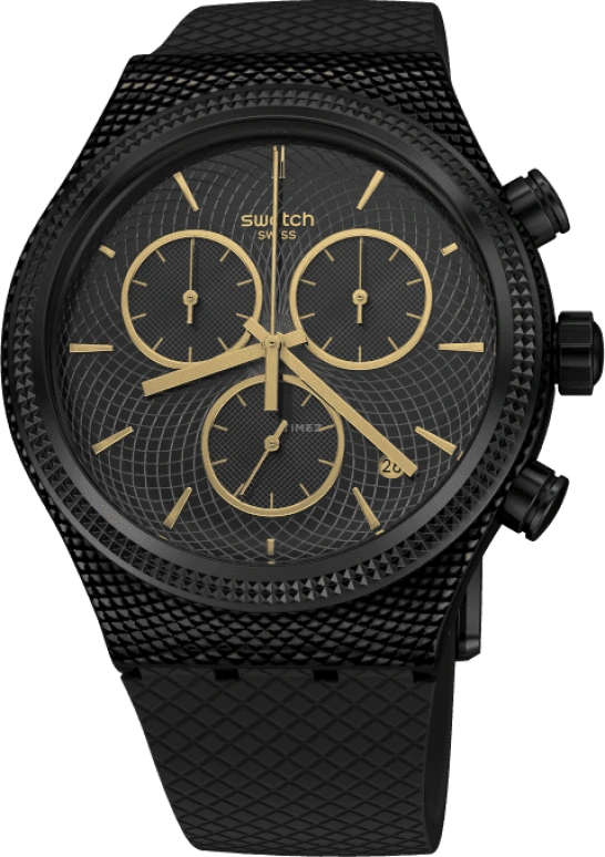 Swatch,IRONY 43x49mm,43x49mm,Black,YVB408