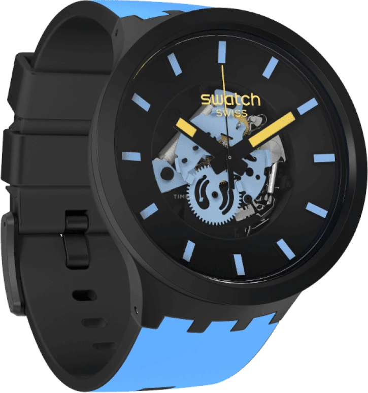 Swatch,THE BOLD 47mm,47mm,Black,SB03B108
