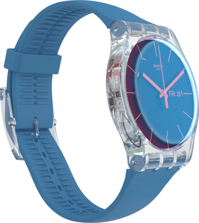 Swatch,Originals 41mm,41mm,Plastic,Blue,SUOK711