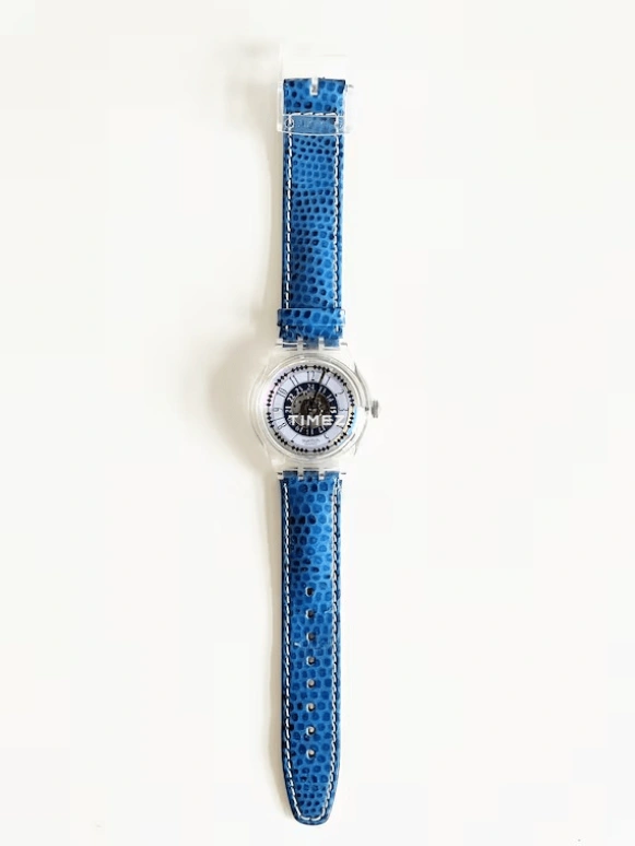 Swatch,Other 37mm,37mm,Plastic,Multi-Color,Automatic,Sapphire,Crystal Glass,Tonneau,SAK110