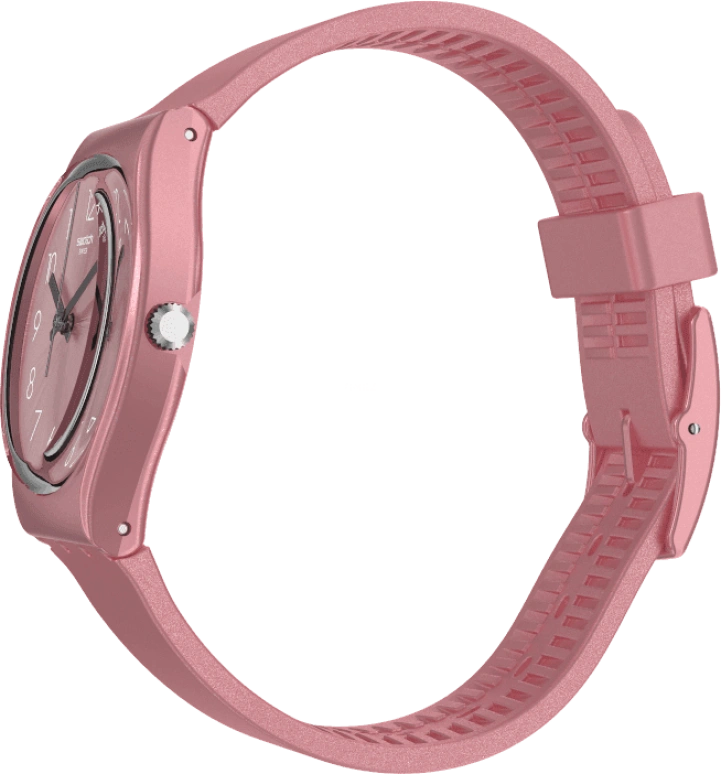 Swatch,Originals 34mm,34mm,Plastic,Pink,Sapphire,Crystal Glass,GP404