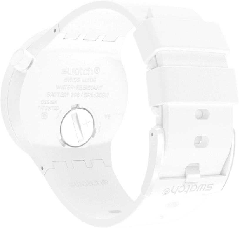 Swatch,THE BOLD 47mm,47mm,Plastic,White,SO27Z106