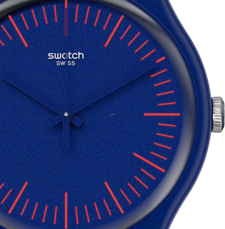 Swatch,Originals 41mm,41mm,Plastic,Blue,Sapphire,Crystal Glass,SUON146