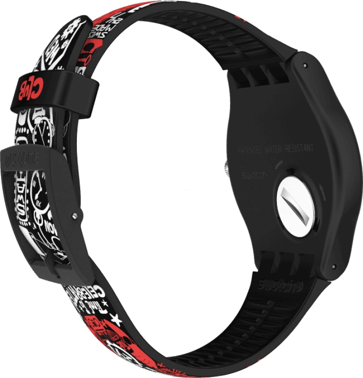 Swatch,Originals 41mm,41mm,Plastic,Black,SUOZ322