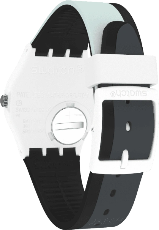 Swatch,Originals 34mm,34mm,Plastic,White,GW711
