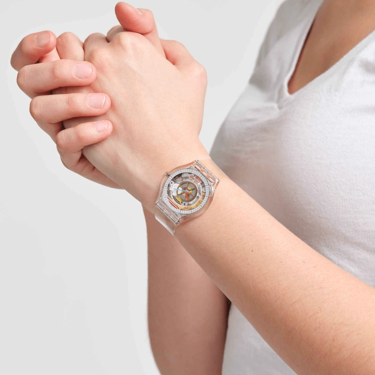 Swatch,CLEAR 34mm,34mm,Bioceramic,SS08K109