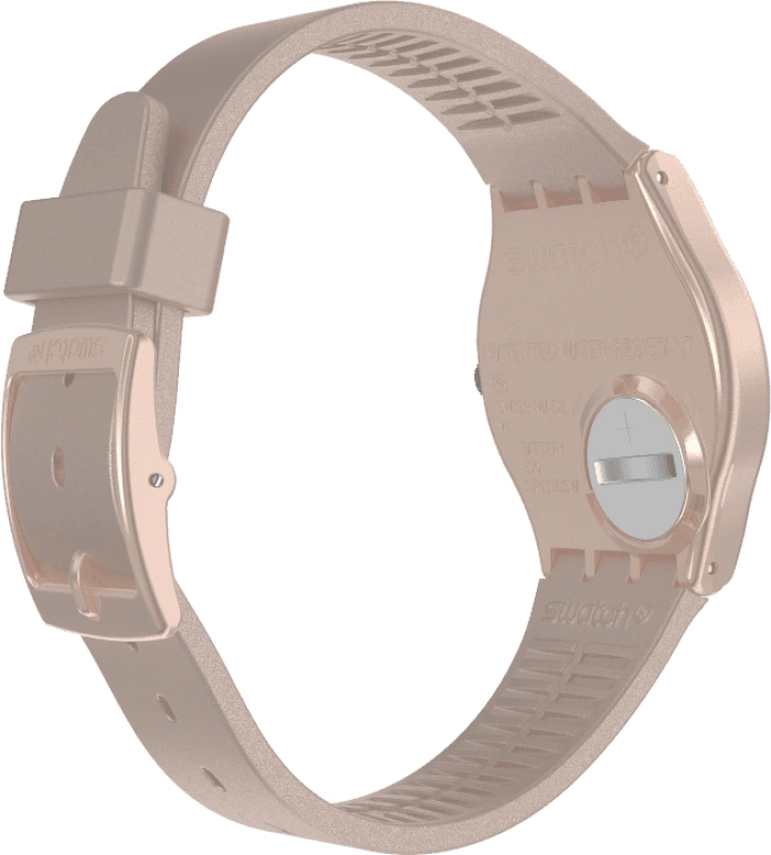 Swatch,Originals 34mm,34mm,Plastic,Pink,Sapphire,Crystal Glass,GP403