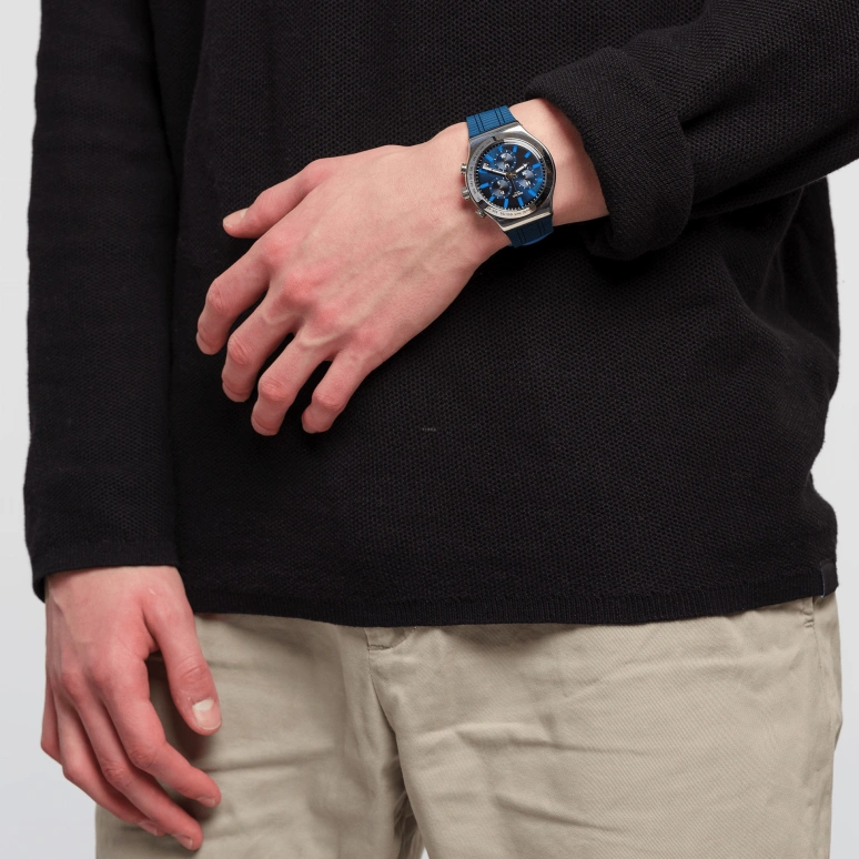 Swatch,IRONY 43mm,43mm,Closed,YVS478