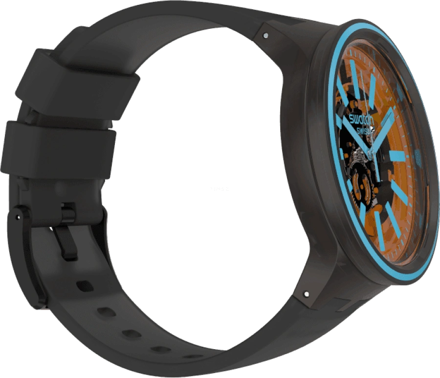 Swatch,THE BOLD 47mm,47mm,Plastic,Coffee,Brown,SO27B112