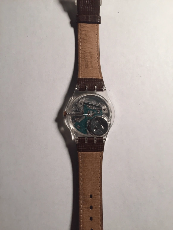 Swatch,Other ,Plastic,Black,Quartz,Sapphire,Tonneau,SRK101