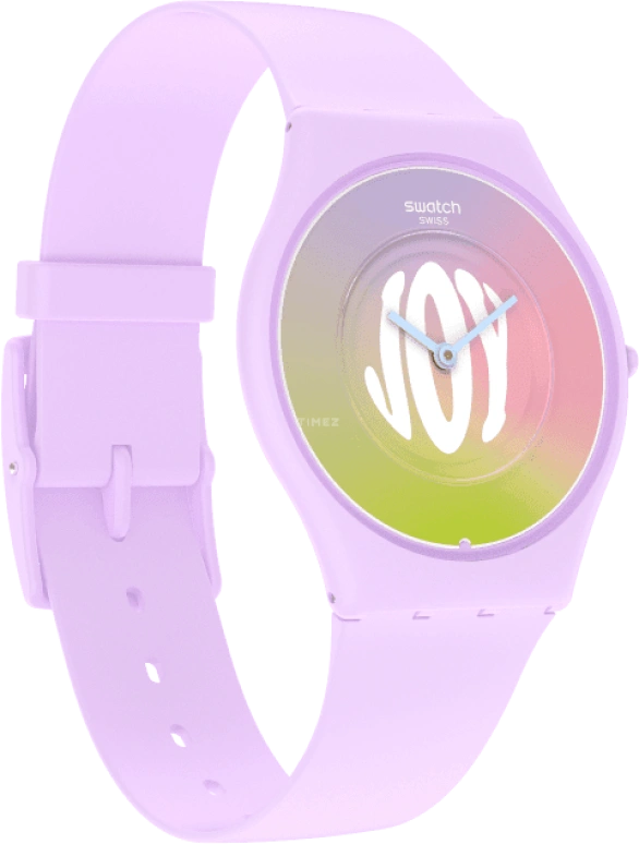Swatch,SKIN 34mm,34mm,Ceramic,Multi-Color,Quartz,Round,Pink,SS09V101