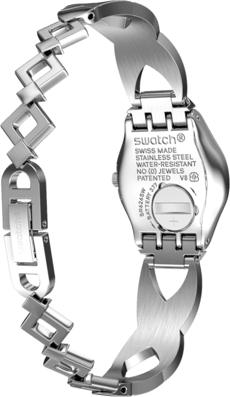 Swatch,IRONY 25mm,25mm,Stainless Steel,Silver White,YSS332G