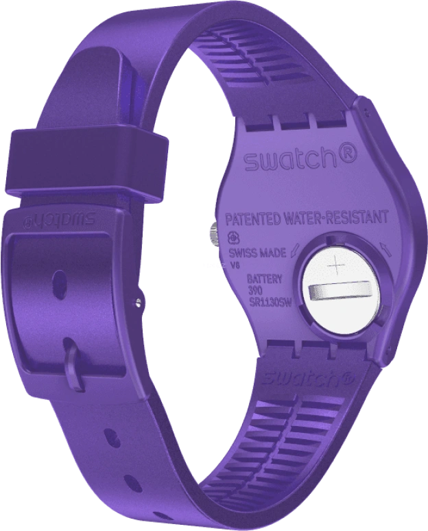 Swatch,Originals 34mm,34mm,Plastic,Purple,GV402