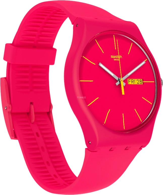 Swatch,CLASSIC ,Plastic,Red,SUOR704
