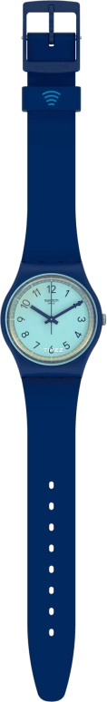 Swatch,Originals 34mm,34mm,Plastic,Blue,Quartz,Tonneau,Dark Blue,SVHN102,SVHN102-5300