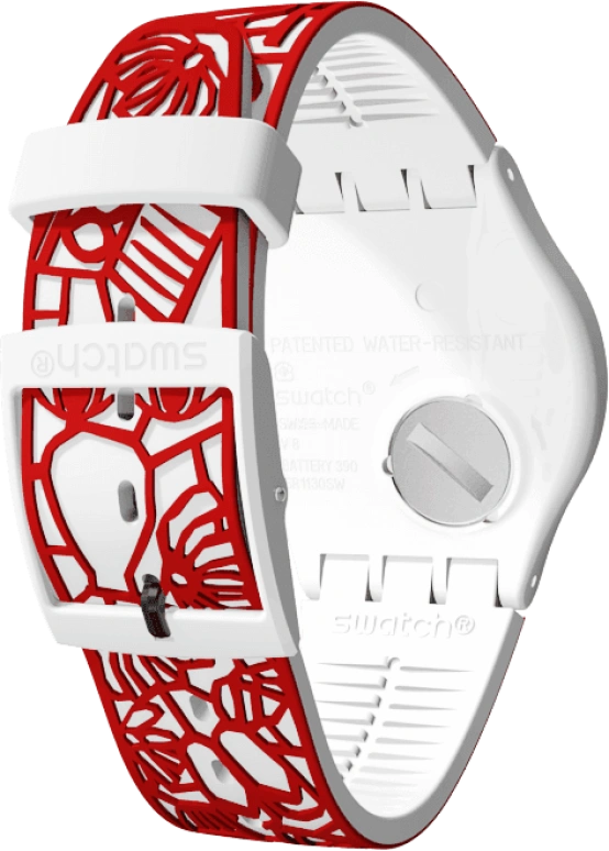 Swatch,Originals 41mm,41mm,Plastic,White,Closed,SUOZ259C
