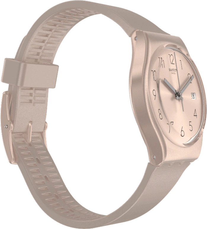 Swatch,Originals 34mm,34mm,Plastic,Pink,Sapphire,Crystal Glass,GP403