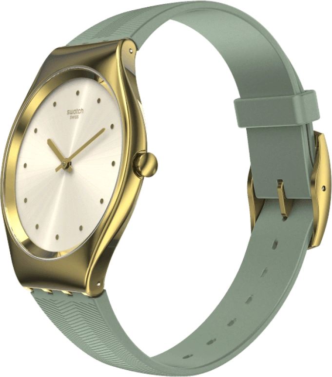 Swatch,SKIN 38mm,38mm,Gold,Closed,SYXG113