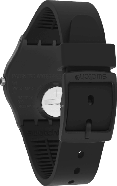 Swatch,Originals 34mm,34mm,Plastic,Black,Closed,GB330