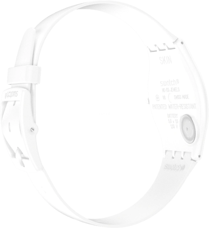 Swatch,SKIN 34mm,34mm,Ceramic,White,Quartz,SS09W100