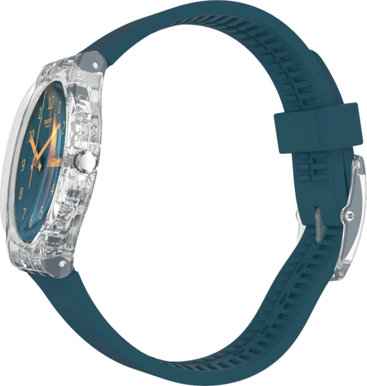 Swatch,Originals 34x39.20mm,34x39.20mm,Plastic,Coffee,Cyan,GE721