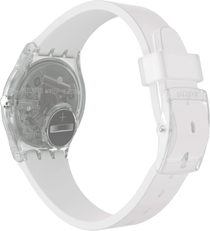 Swatch,Originals 34mm,34mm,Plastic,Pink,Green,Sapphire,Crystal Glass,GE714