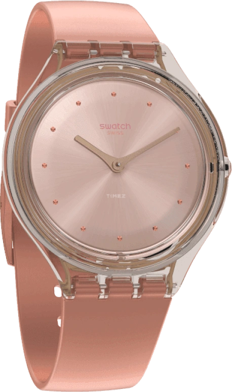Swatch,SKIN 36.80mm,36.80mm,Plastic,Pink,SVOK108