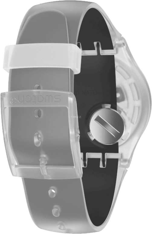 Swatch,Originals 41mm,41mm,Plastic,Skeleton,Quartz,Round,Transparent,SUOK157