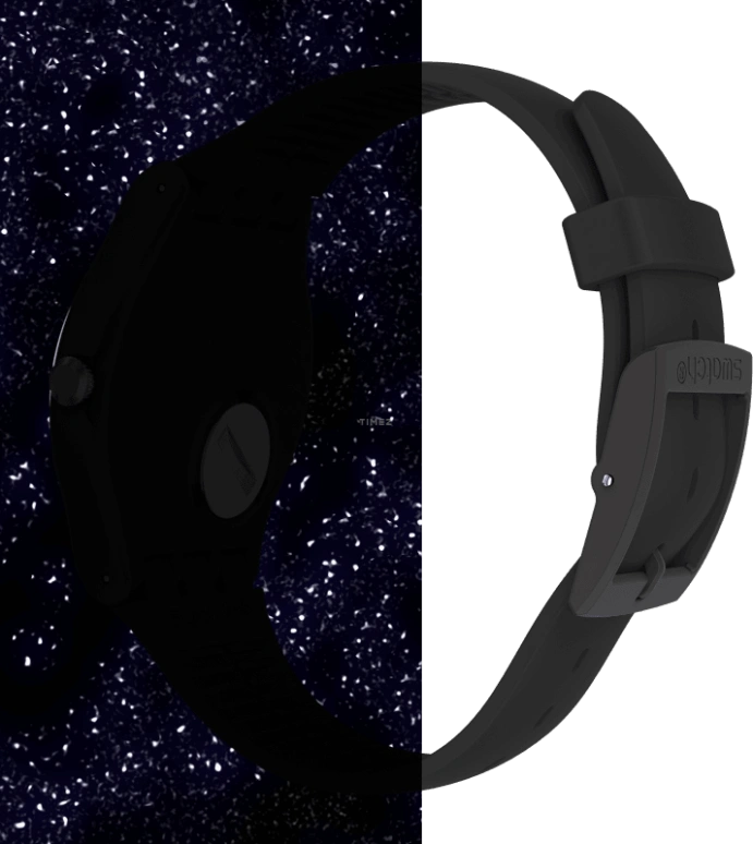 Swatch,Originals 41mm,41mm,Plastic,Black,Closed,SUOB185