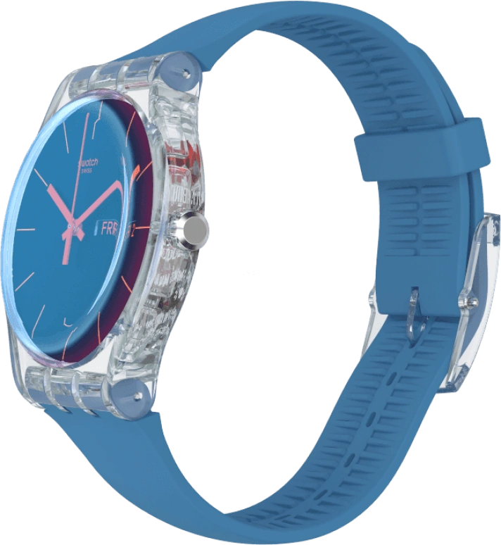 Swatch,Originals 41mm,41mm,Plastic,Blue,SUOK711