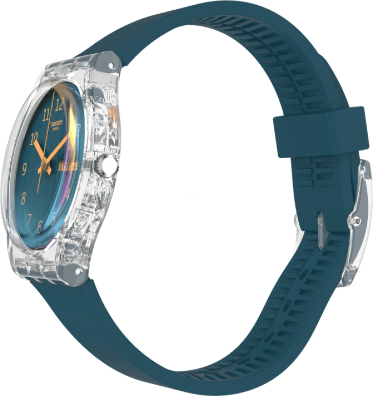 Swatch,Originals 34x39.20mm,34x39.20mm,Plastic,Coffee,Cyan,GE721