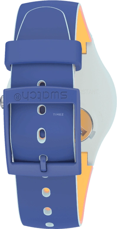 Swatch,Originals 41mm,41mm,Plastic,Blue,SUOS403