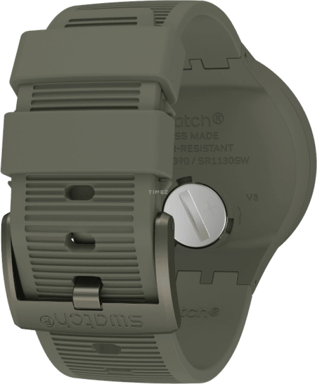 Swatch,THE BOLD 47mm,47mm,Plastic,Green,Sapphire,Crystal Glass,SO27M105