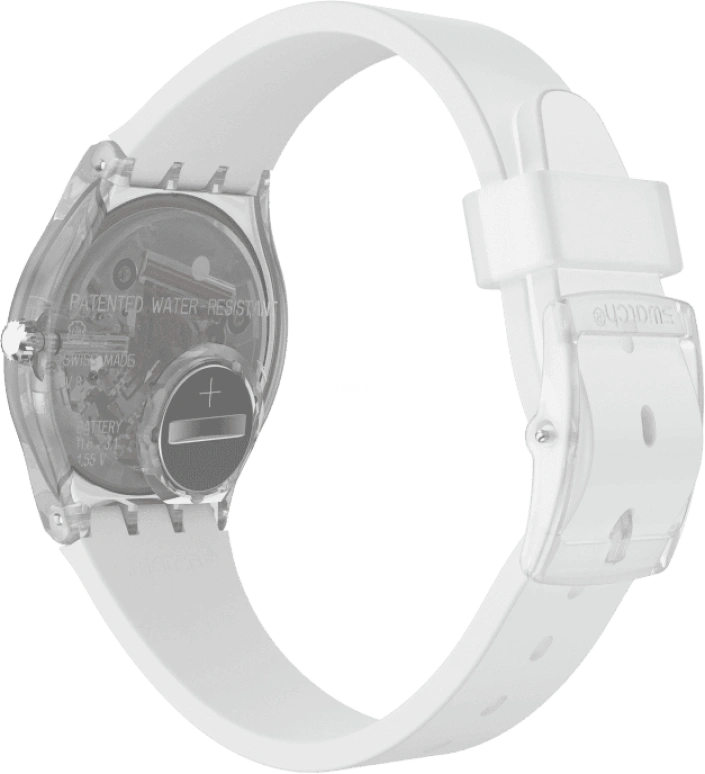 Swatch,Originals 34mm,34mm,Plastic,Blue,Pink,Sapphire,Crystal Glass,GE713