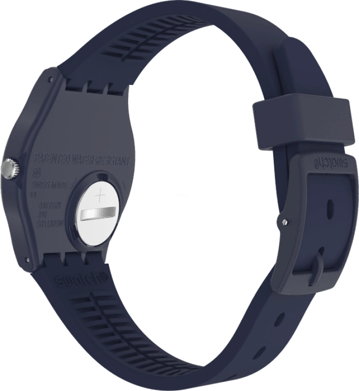 Swatch,Originals 34mm,34mm,Plastic,Blue,Closed,GN274