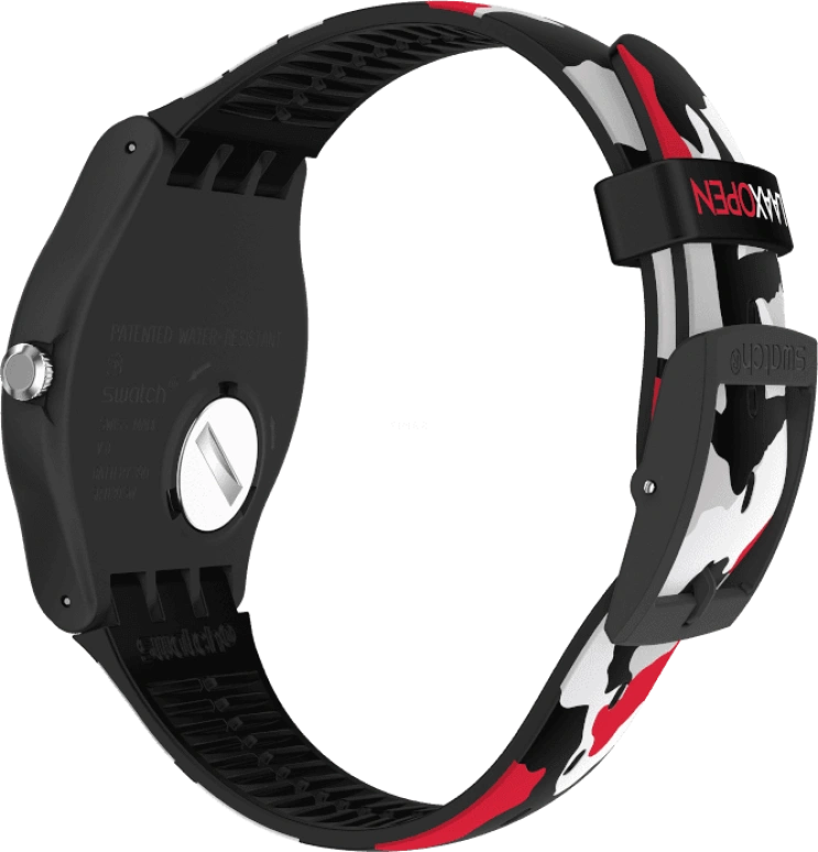 Swatch,Originals 41mm,41mm,Plastic,Black,SUOB714C