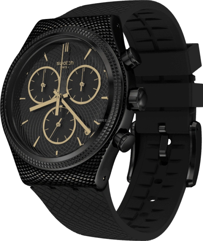 Swatch,IRONY 43x49mm,43x49mm,Black,YVB408