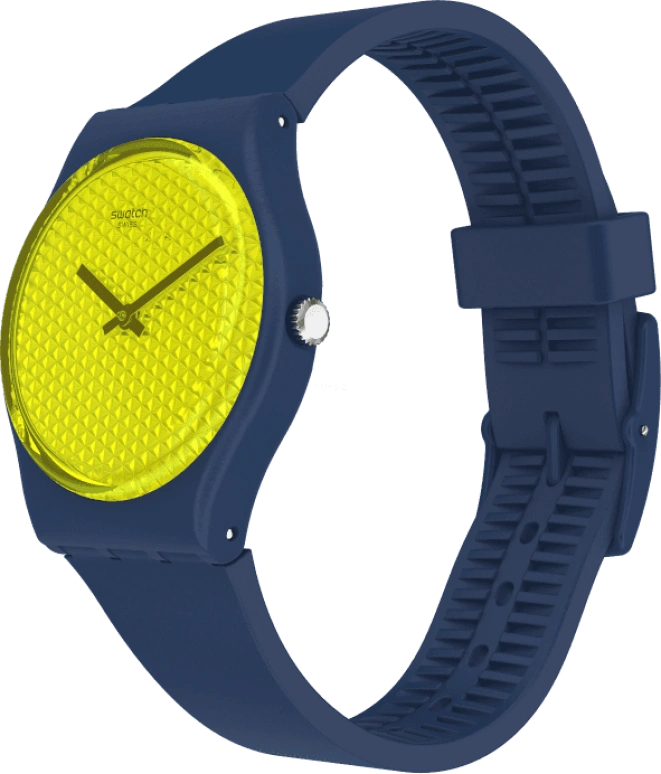 Swatch,Originals 34mm,34mm,Plastic,Yellow,GN266